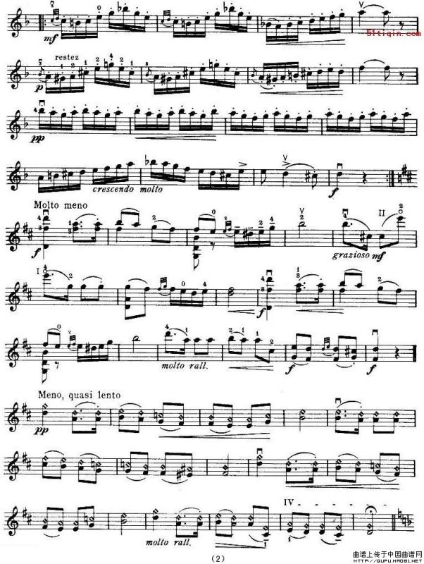 查尔达斯舞曲（小提琴谱）