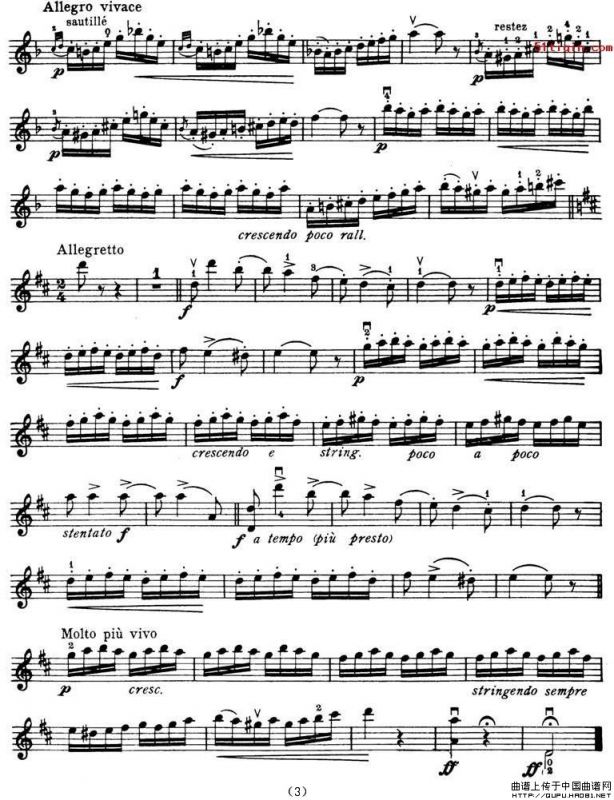 查尔达斯舞曲（小提琴谱）