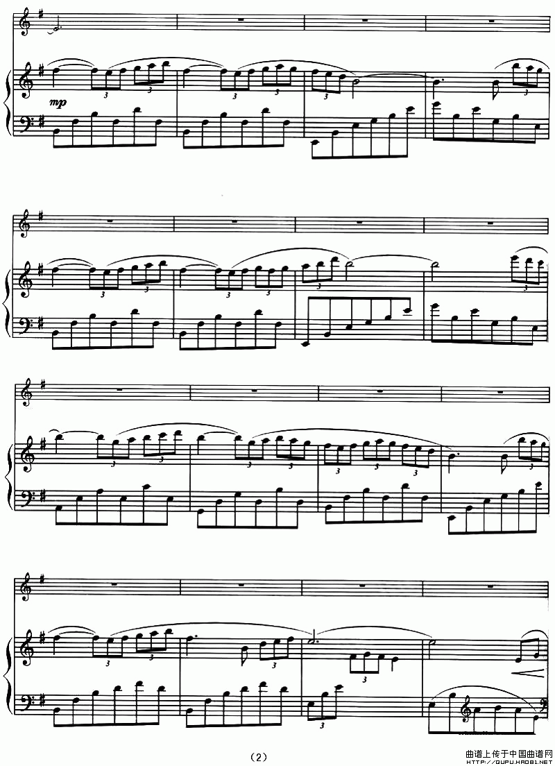 晚祷 evensong（小提琴+钢琴谱）