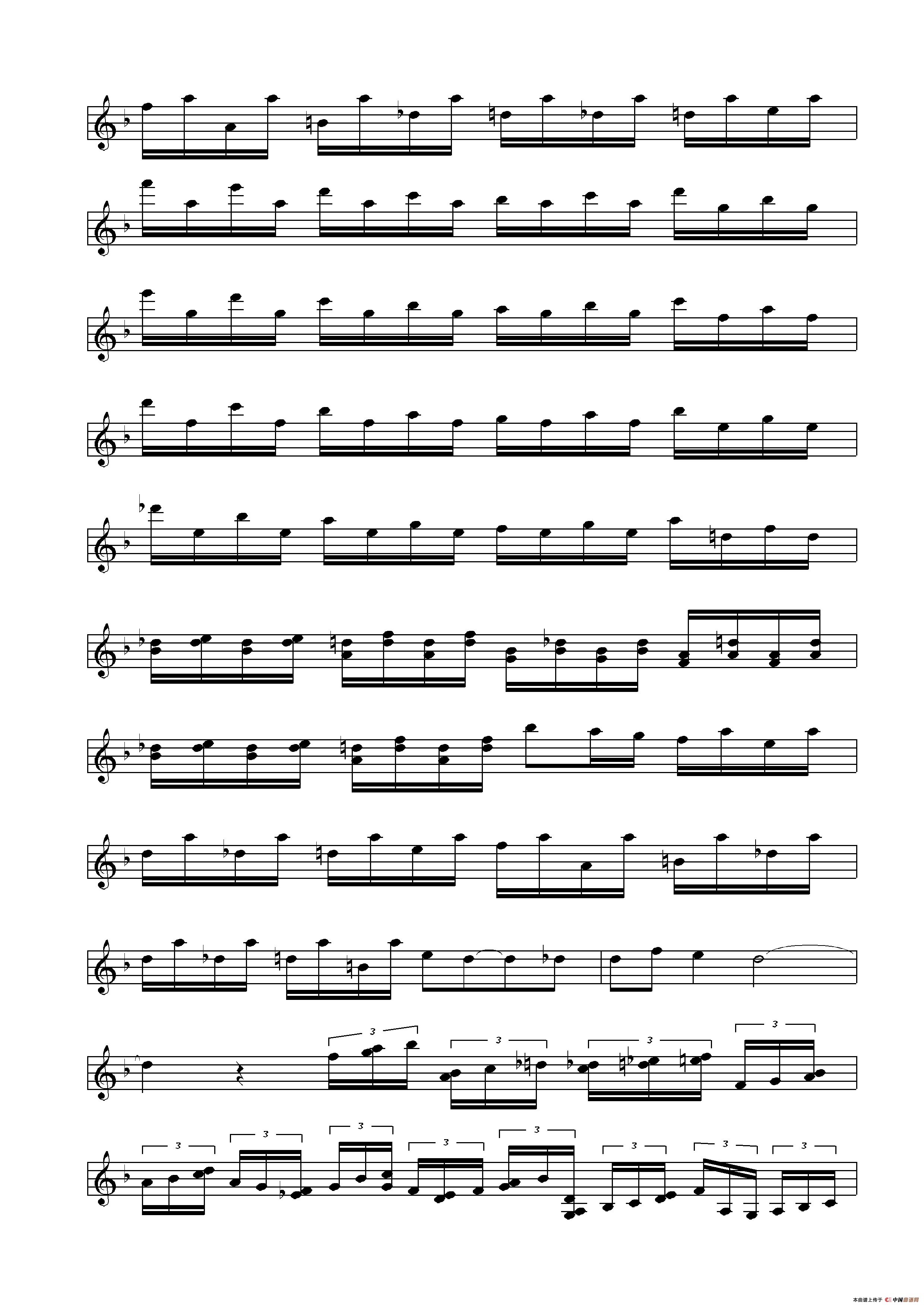 Tocatta and Fugue in D-Minor（小提琴谱）