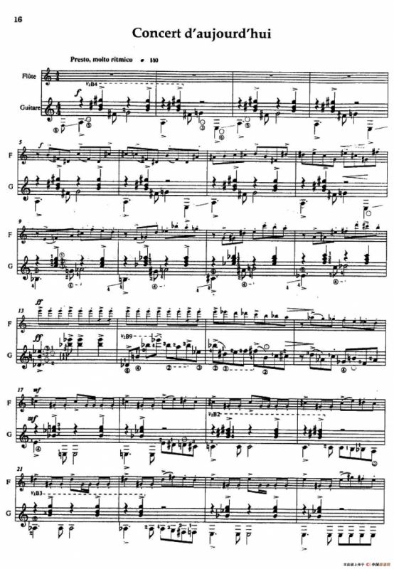 Histoire du Tango：4、Concerto d’aujourd’hui（长笛+吉他）