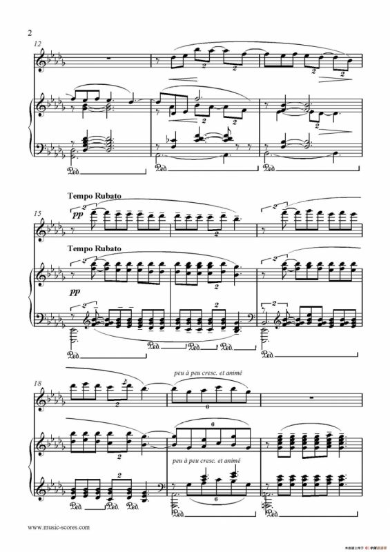 Clair de lune（长笛+钢琴伴奏）