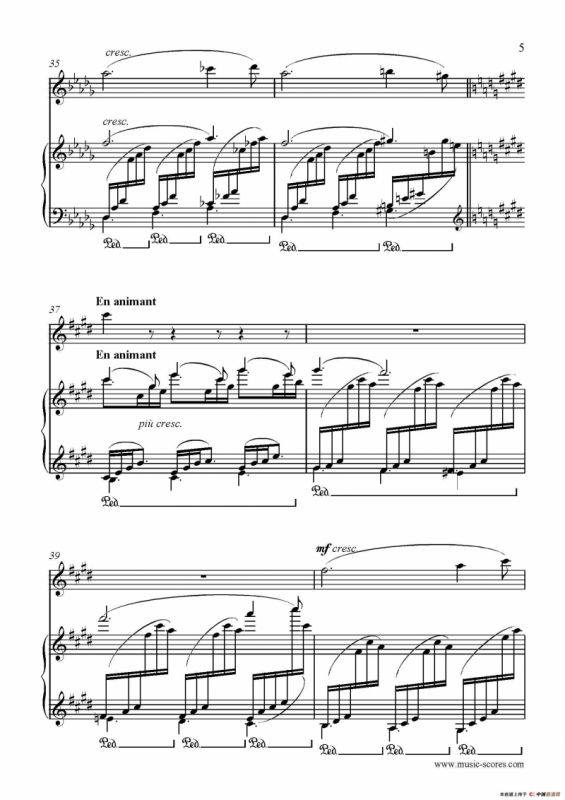 Clair de lune（长笛+钢琴伴奏）