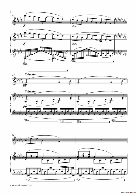 Clair de lune（长笛+钢琴伴奏）