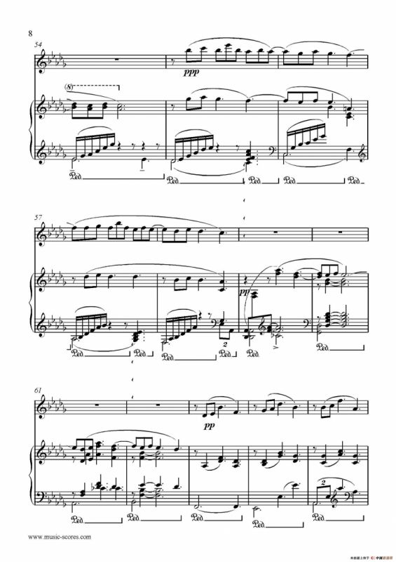 Clair de lune（长笛+钢琴伴奏）