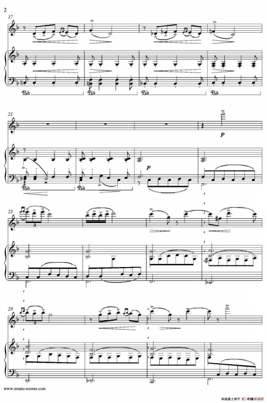 Notturno（Borodin作曲版）（长笛+钢琴伴奏）