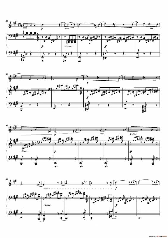 春之歌（Spring Song）作品62 （长笛+钢琴）