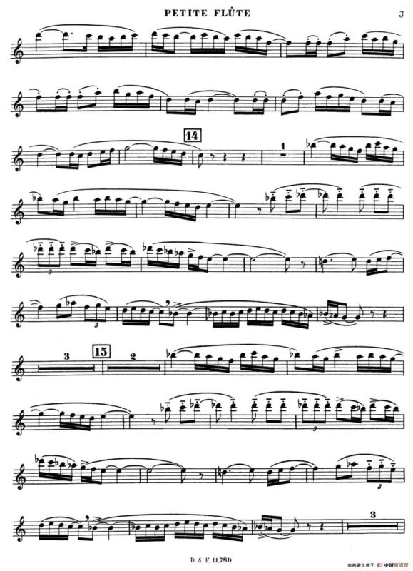 BOLERO（波莱罗）（交响乐短笛分谱）