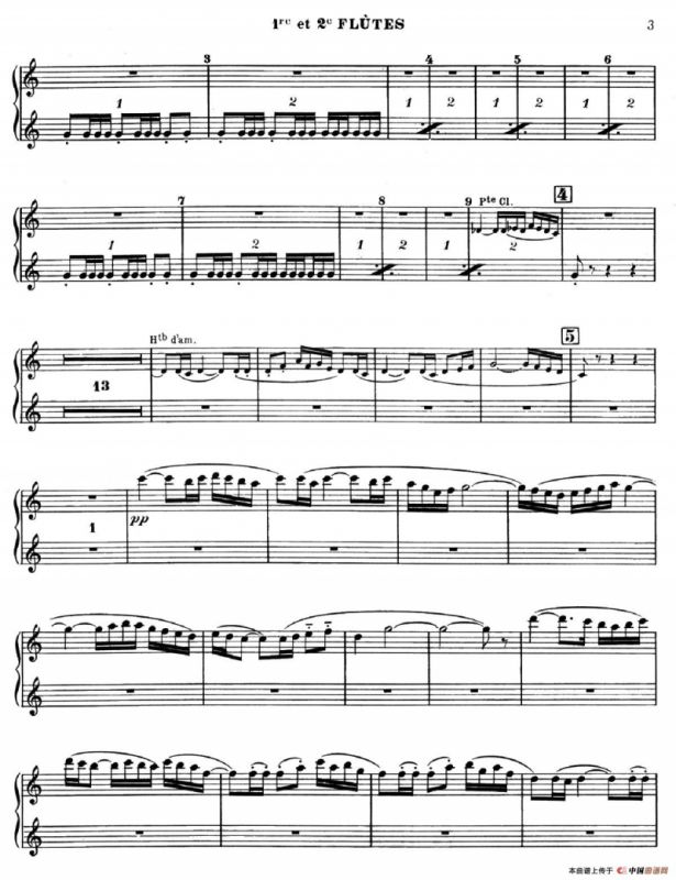 BOLERO（波莱罗）（交响乐长笛分谱）