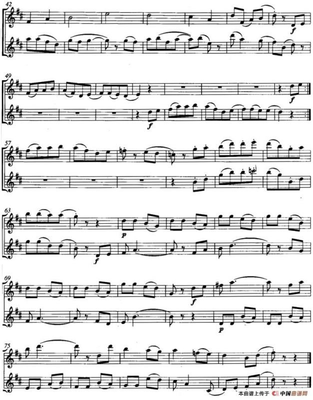 乡村歌曲（Country Song）（二重奏）