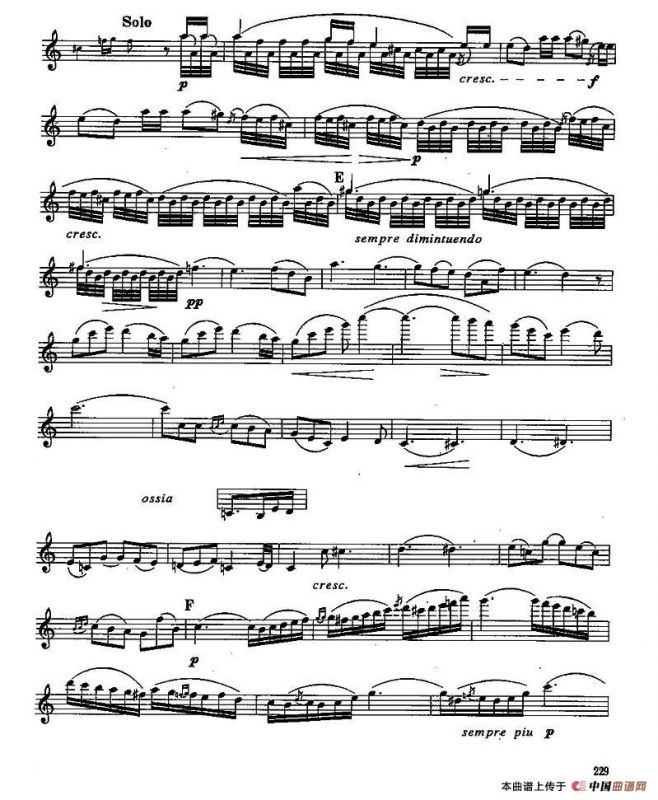 长笛九级考级曲谱（第四部分—4）