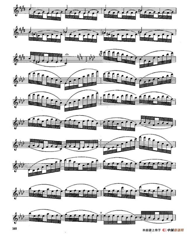 长笛九级考级曲谱（第一、二部分）