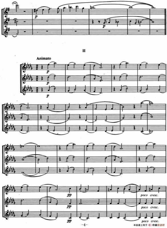 来自俄罗斯的2首长笛二重奏和1首长笛二重奏配钢琴伴奏