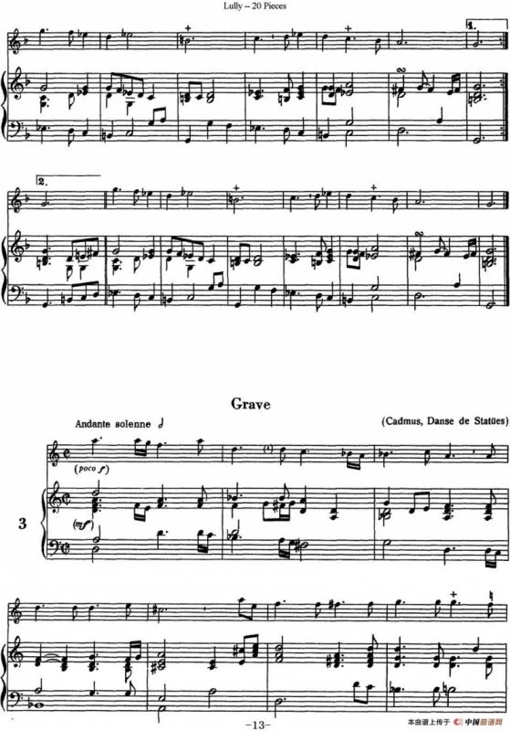卢黎20首长笛附带钢琴伴奏曲