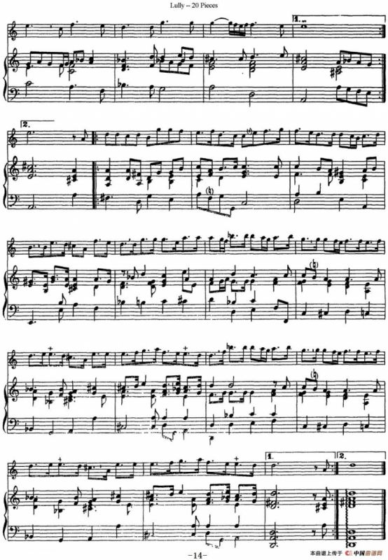 卢黎20首长笛附带钢琴伴奏曲