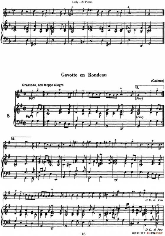 卢黎20首长笛附带钢琴伴奏曲