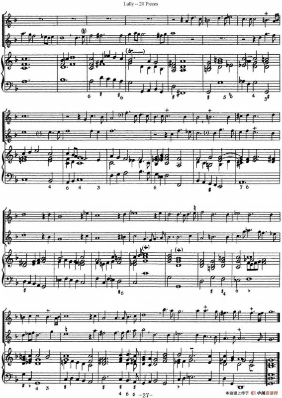 卢黎20首长笛附带钢琴伴奏曲
