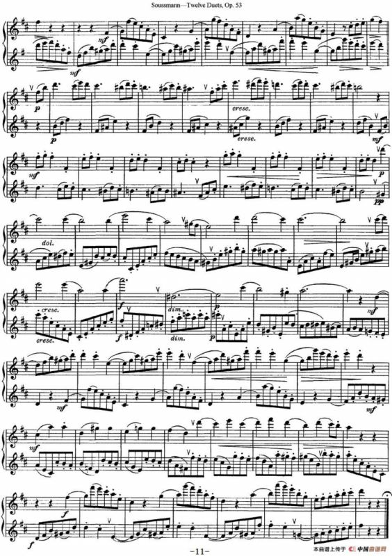 苏斯曼12首长笛重奏曲Op.53（NO.6-NO.7）