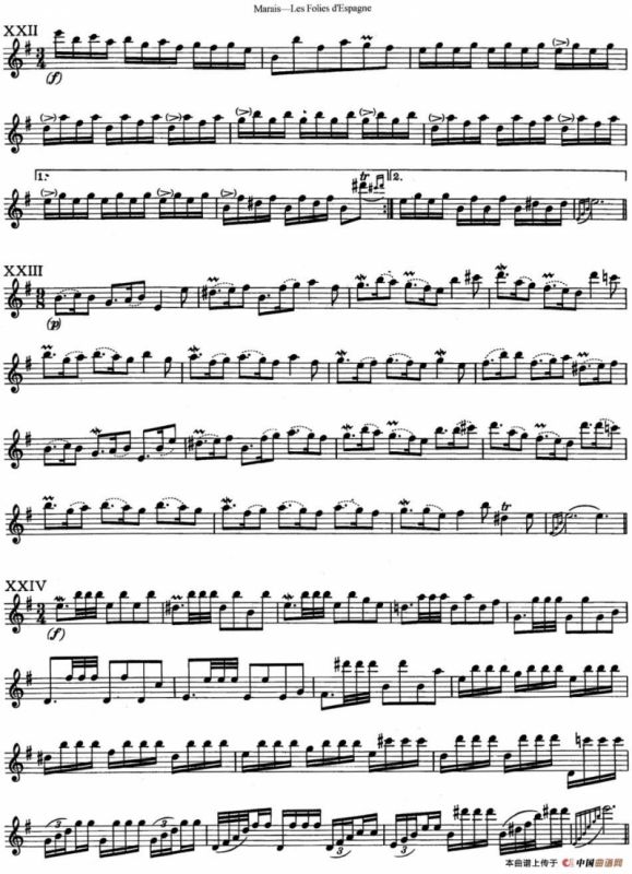 马瑞斯25首长笛小练习曲（NO.22-NO.25）