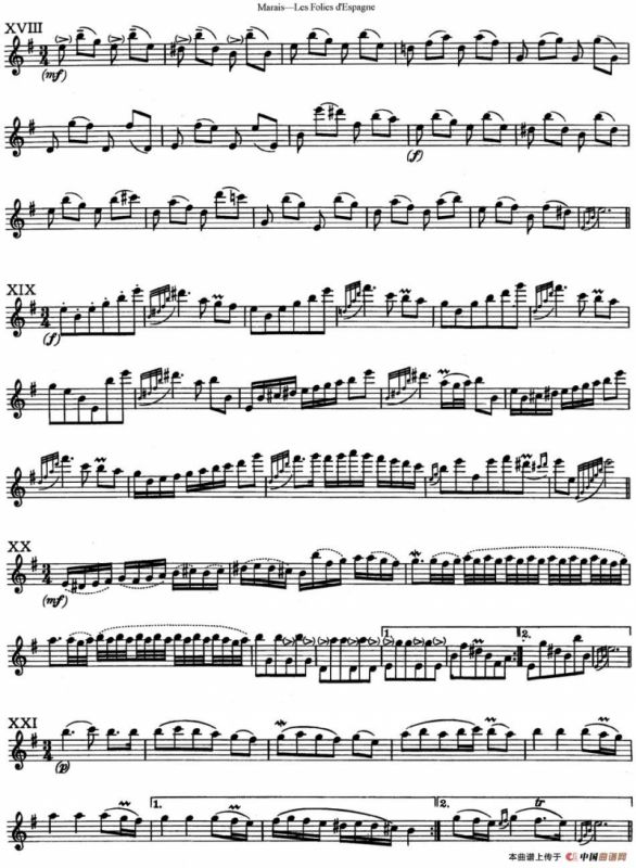 马瑞斯25首长笛小练习曲（NO.18-NO.21）