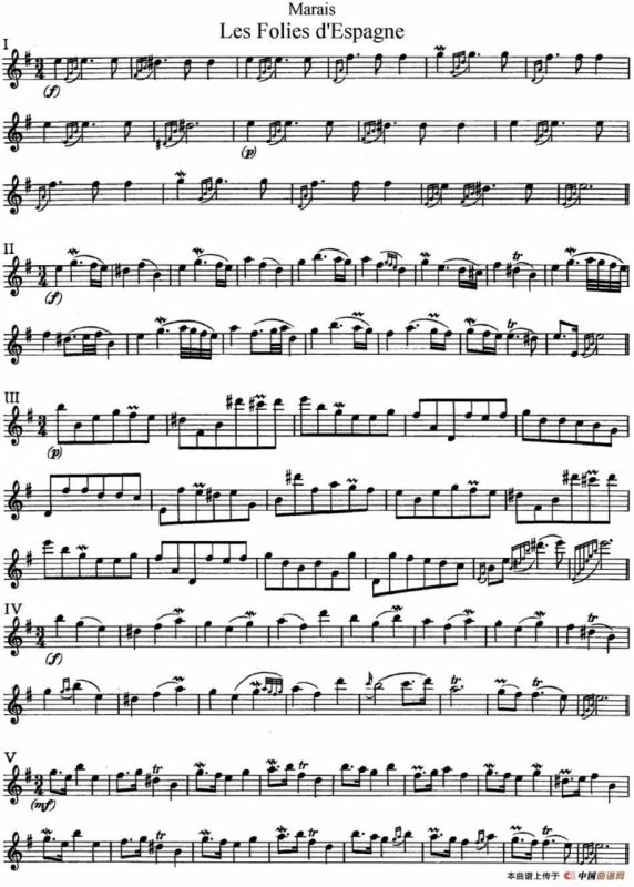 马瑞斯25首长笛小练习曲（NO.1-NO.5）