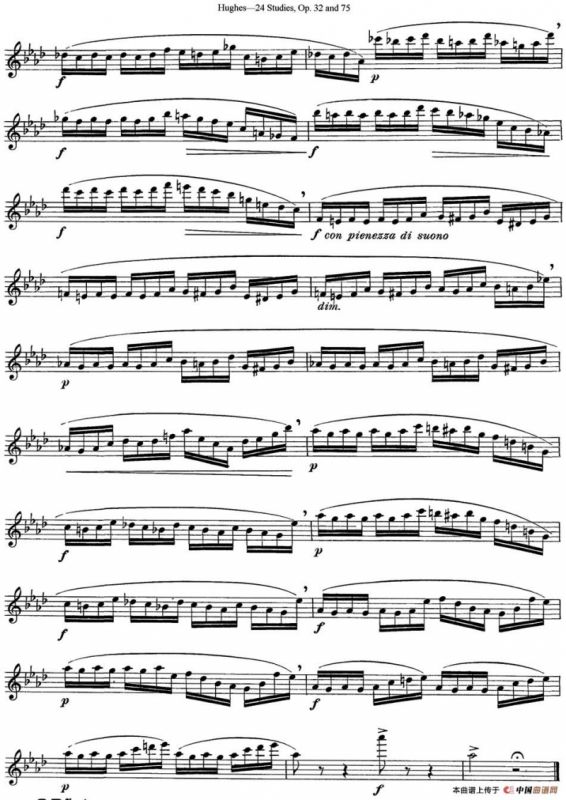胡埃斯24首长笛练习曲Op.32（NO.22）