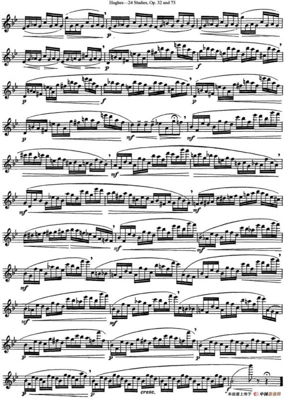 胡埃斯24首长笛练习曲Op.32（NO.9）