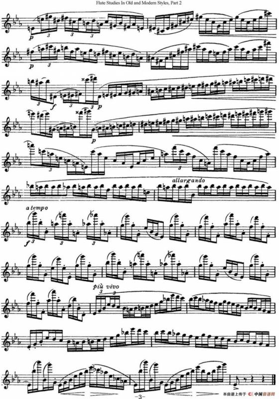 斯勒新老风格长笛练习重奏曲（第二部分）（NO.32）