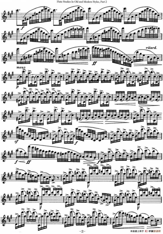 斯勒新老风格长笛练习重奏曲（第二部分）（NO.30-NO.31）