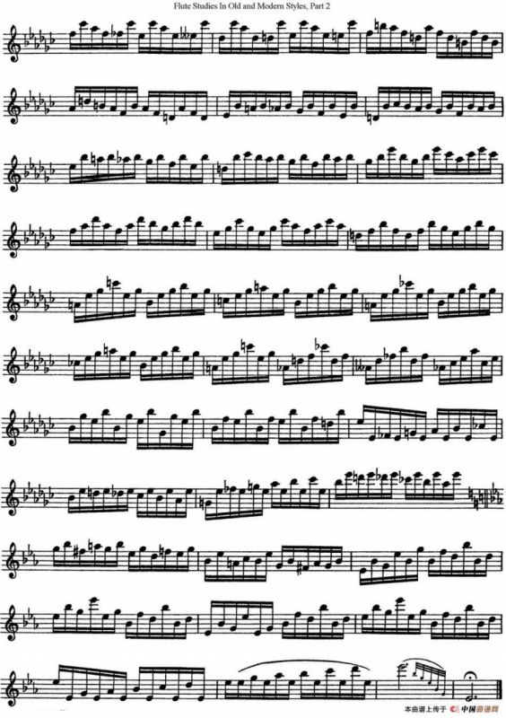 斯勒新老风格长笛练习重奏曲（第二部分）（NO.22）