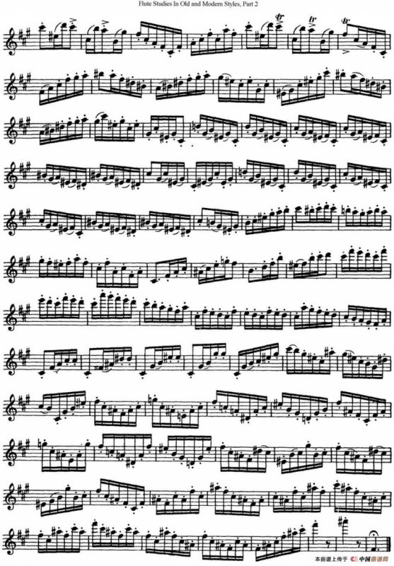 斯勒新老风格长笛练习重奏曲（第二部分）（NO.9-NO.10）