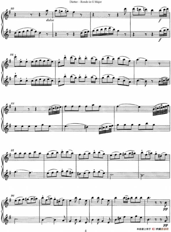 迪埃特长笛二重奏G大调回旋曲（Rondo in G Major ）