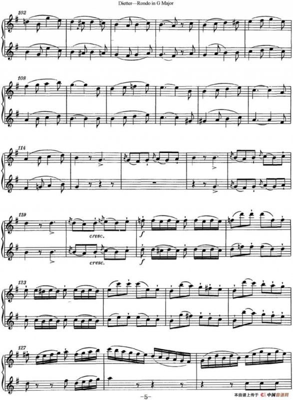 迪埃特长笛二重奏G大调回旋曲（Rondo in G Major ）