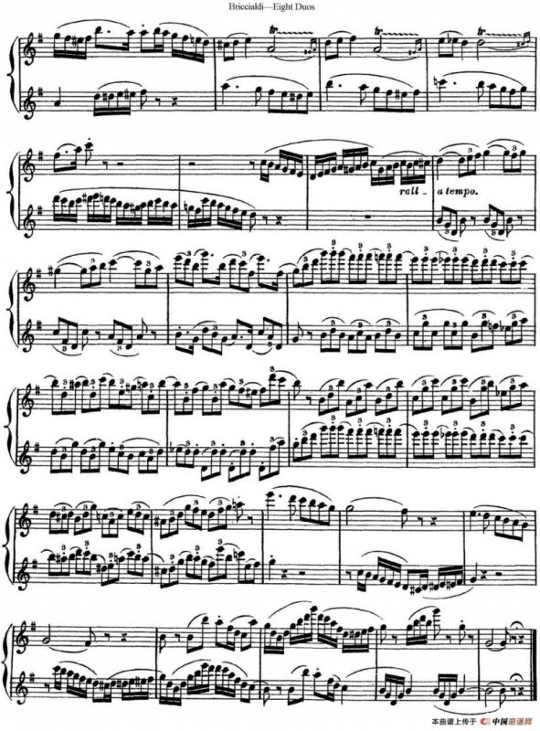 8首博瑞西亚第长笛二重奏（NO.3）