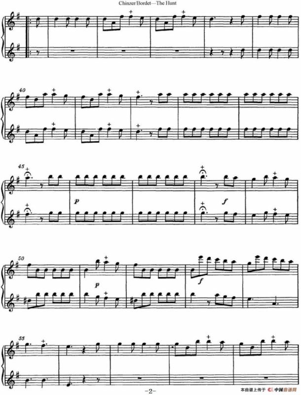 博埭特长笛二重奏 The Hunt