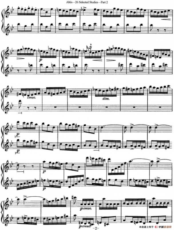 阿尔泰斯26首精选长笛练习曲（NO.22）