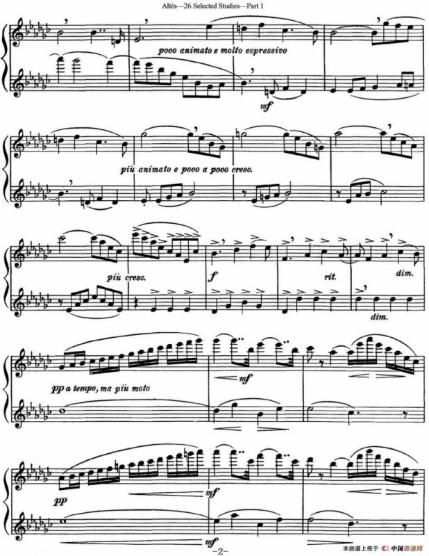阿尔泰斯26首精选长笛练习曲（NO.11）