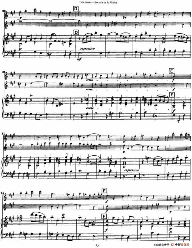 台莱曼A大调双长笛与钢琴奏鸣曲