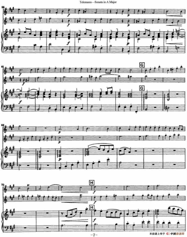 台莱曼A大调双长笛与钢琴奏鸣曲