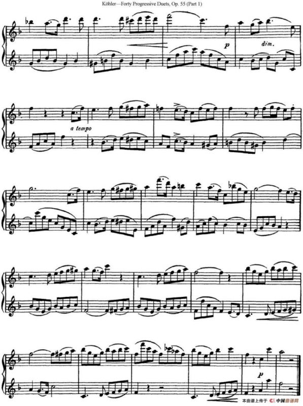 柯勒40首长笛提高练习曲OP.55（NO.21）