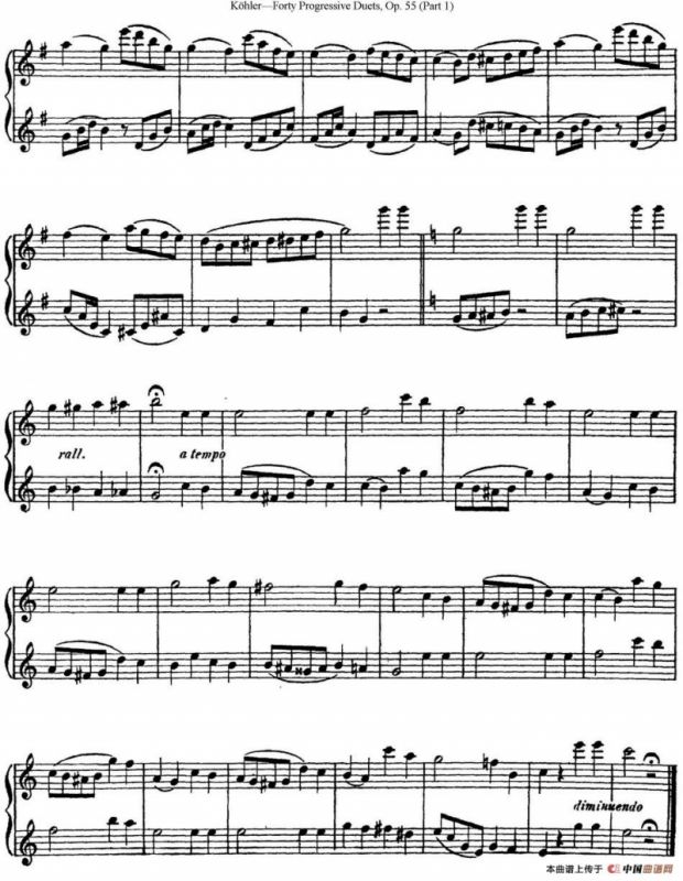 柯勒40首长笛提高练习曲OP.55（NO.15）