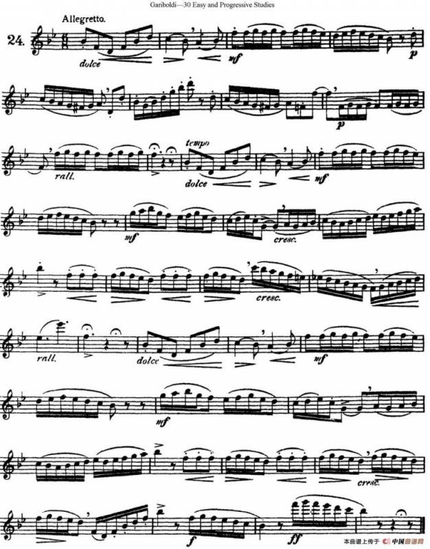 三十首基础及提高练习曲（NO.24）