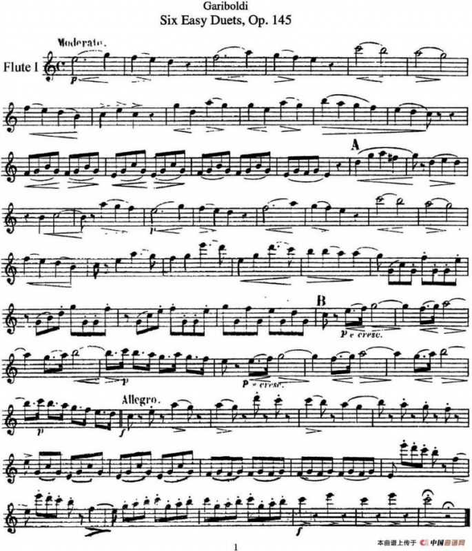 六首简易二重奏作品145号