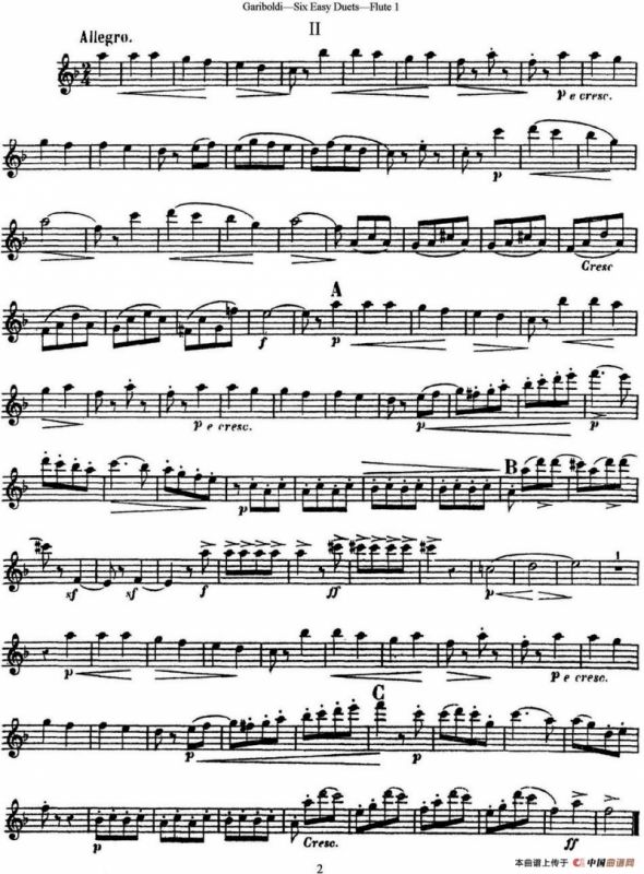 六首简易二重奏作品145号