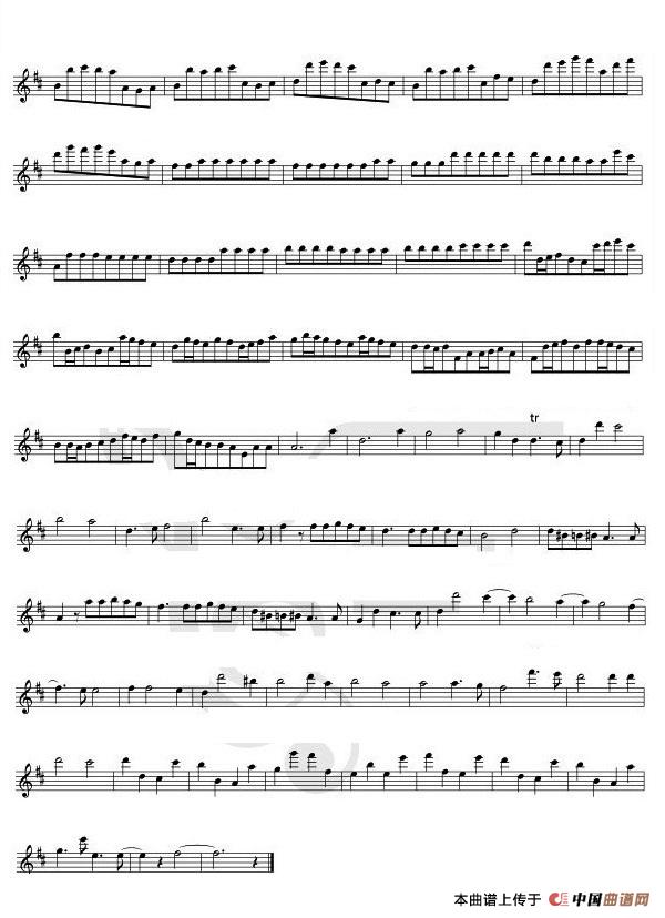 卡农（长笛独奏完整版）