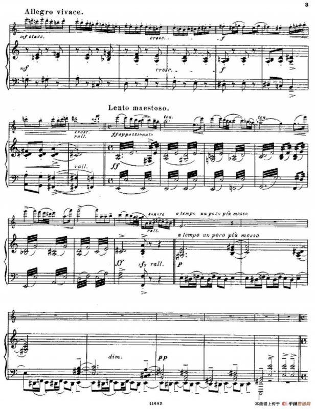 Fantaisies nationales. Hongrois.（Op.59 No.6）（长笛+钢琴伴奏）