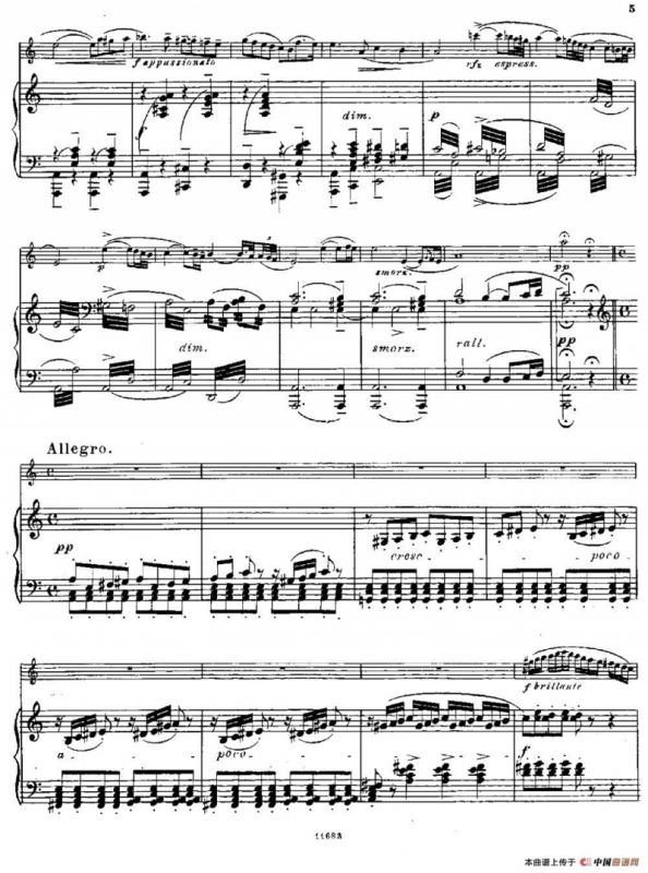 Fantaisies nationales. Hongrois.（Op.59 No.6）（长笛+钢琴伴奏）