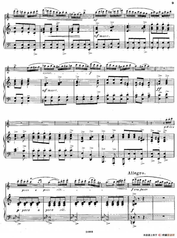 Fantaisies nationales. Hongrois.（Op.59 No.6）（长笛+钢琴伴奏）