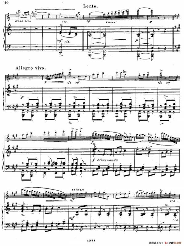 Fantaisies nationales. Hongrois.（Op.59 No.6）（长笛+钢琴伴奏）