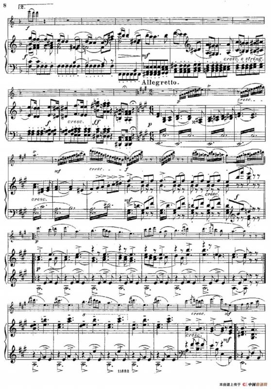 Fantaisies nationales. Italien. （Op.59 No.5）（长笛+钢琴伴奏）